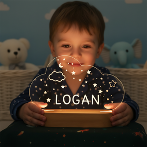 Lampe LED nuage diffusant une lumière douce et rassurante