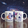 Mug enfant personnalisé avec illustration astronaute et univers spatial