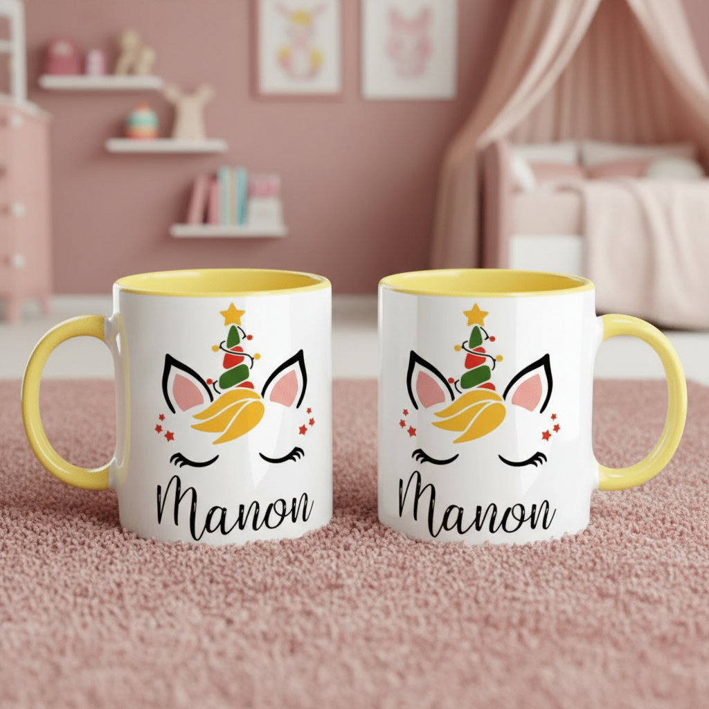 mug licorne noel idee cadeau enfant