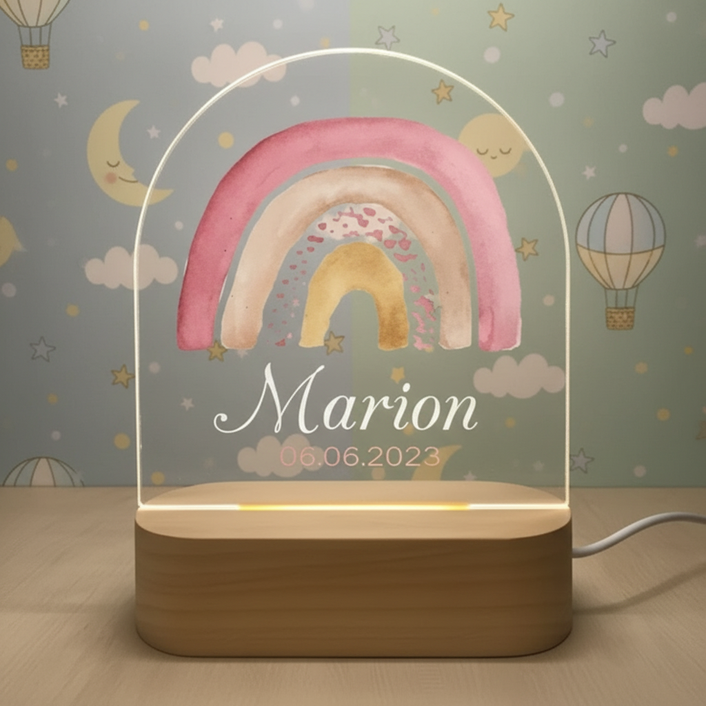 Veilleuse LED décorative avec prénom enfant
