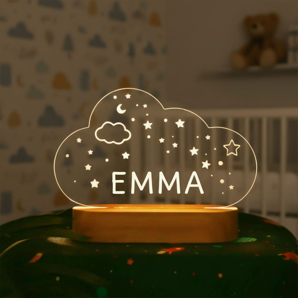 Veilleuse nuage décorative pour chambre enfant