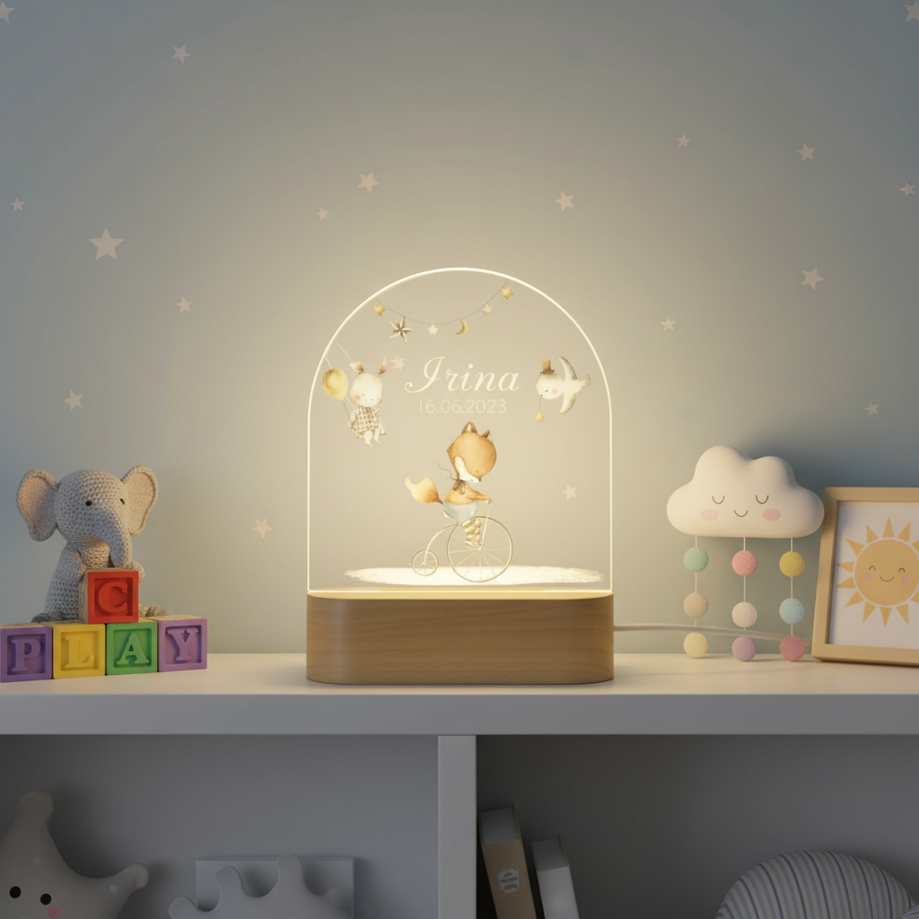 Veilleuse renard décorative pour chambre de bébé